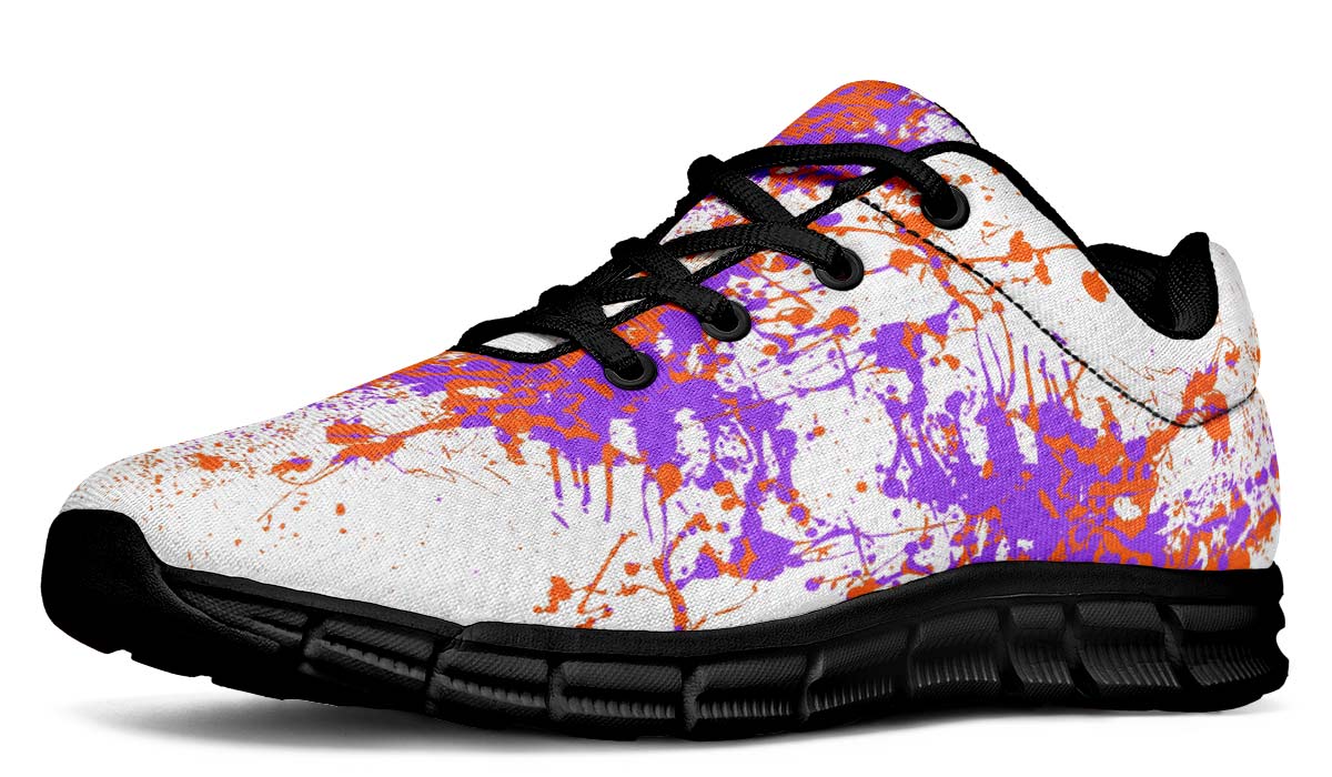 Purple Orange White Splatter