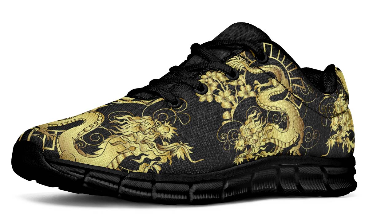 Gold Flowers Gold Dragon