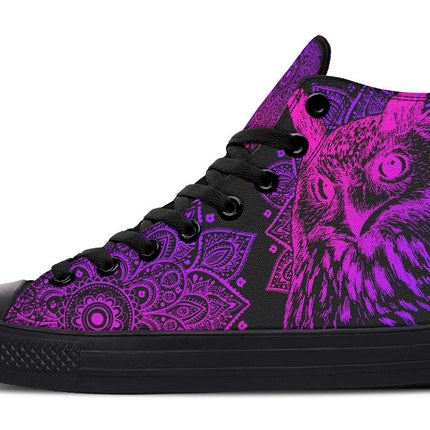Pink Purple Owl Mandala