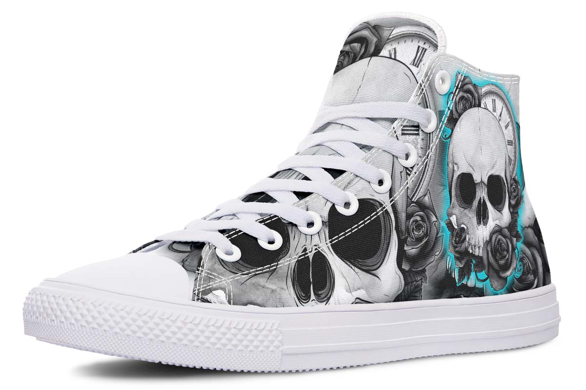 Grey And Blue Fashion Skull