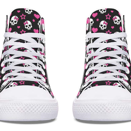 Pink Skull And Stars Pattern