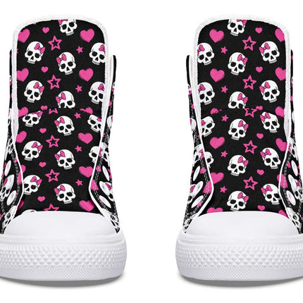 Pink Skull And Stars Pattern