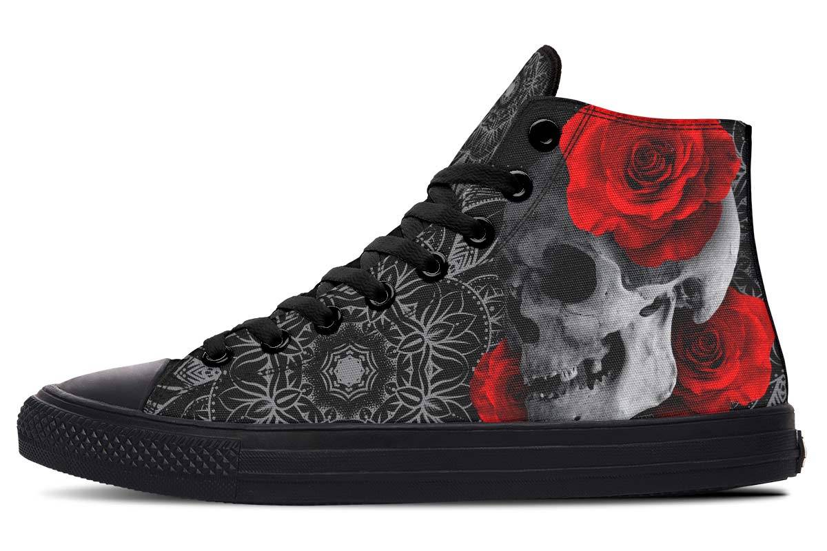 Skull Roses And Mandala Art