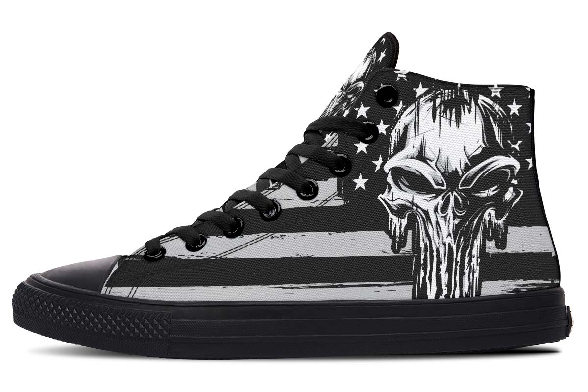 USA Punisher Black White