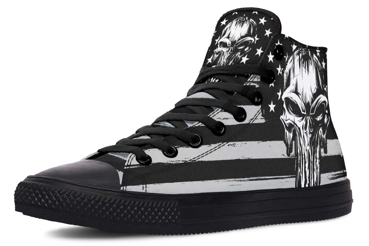 USA Punisher Black White