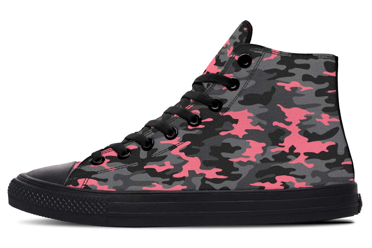 Grey And Pink Camo Pattern