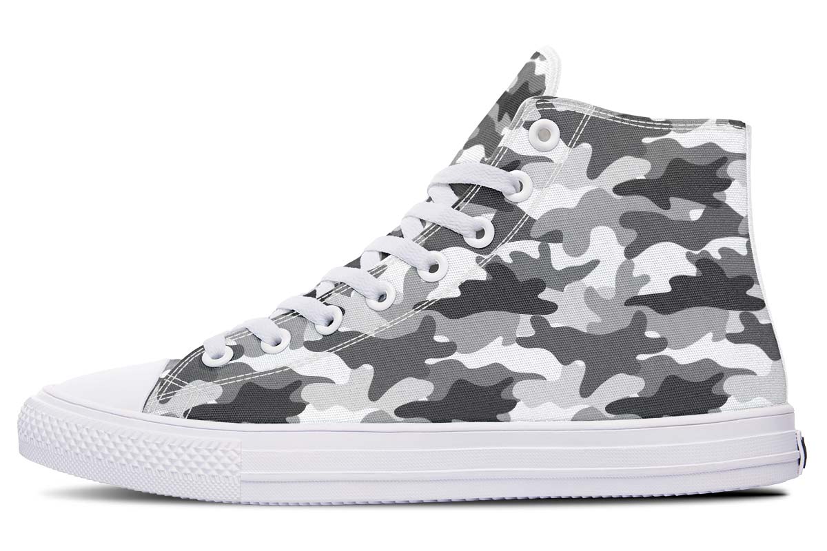 Grey And White Camo Pattern