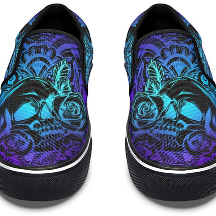 Roses Skull And Flashy Colors