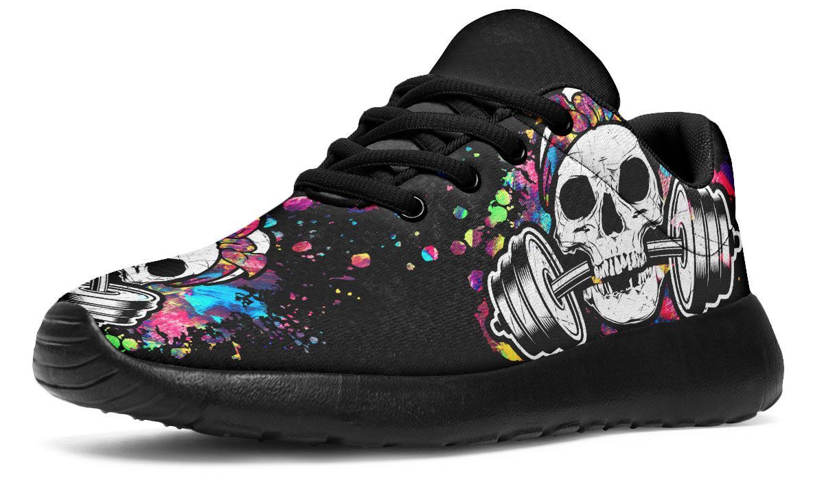 Splat Skull Colorful Water Paint