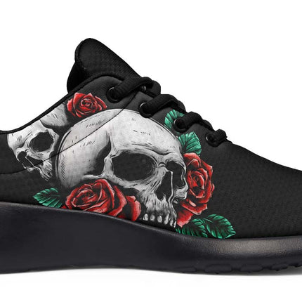 Skull And Red Roses