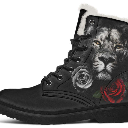 Lion And Roses