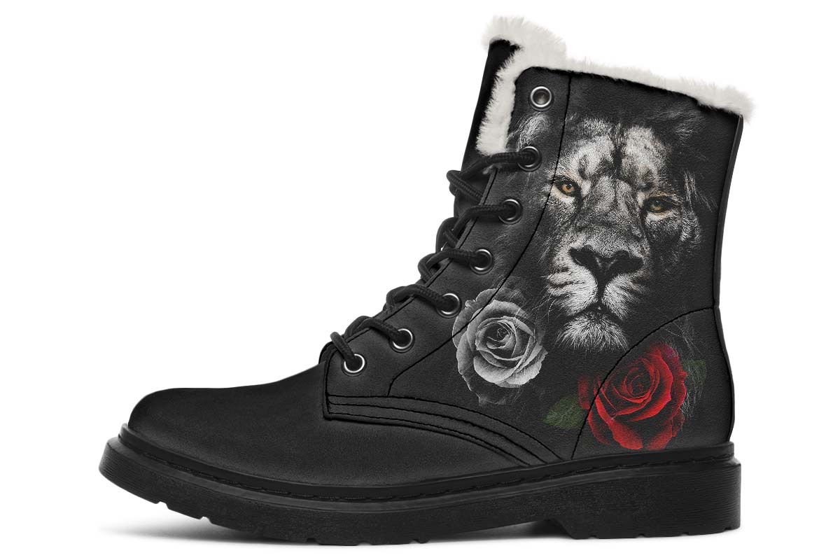 Lion And Roses