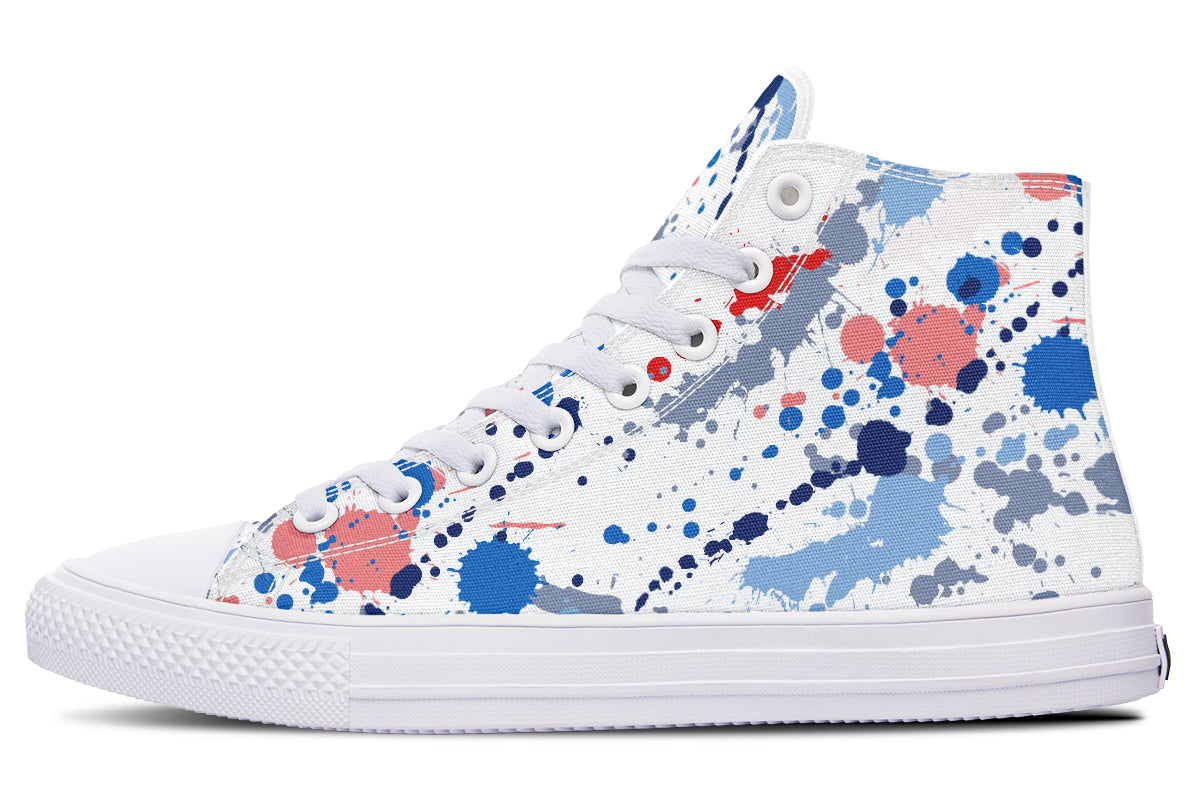 Funky Blue Splatter