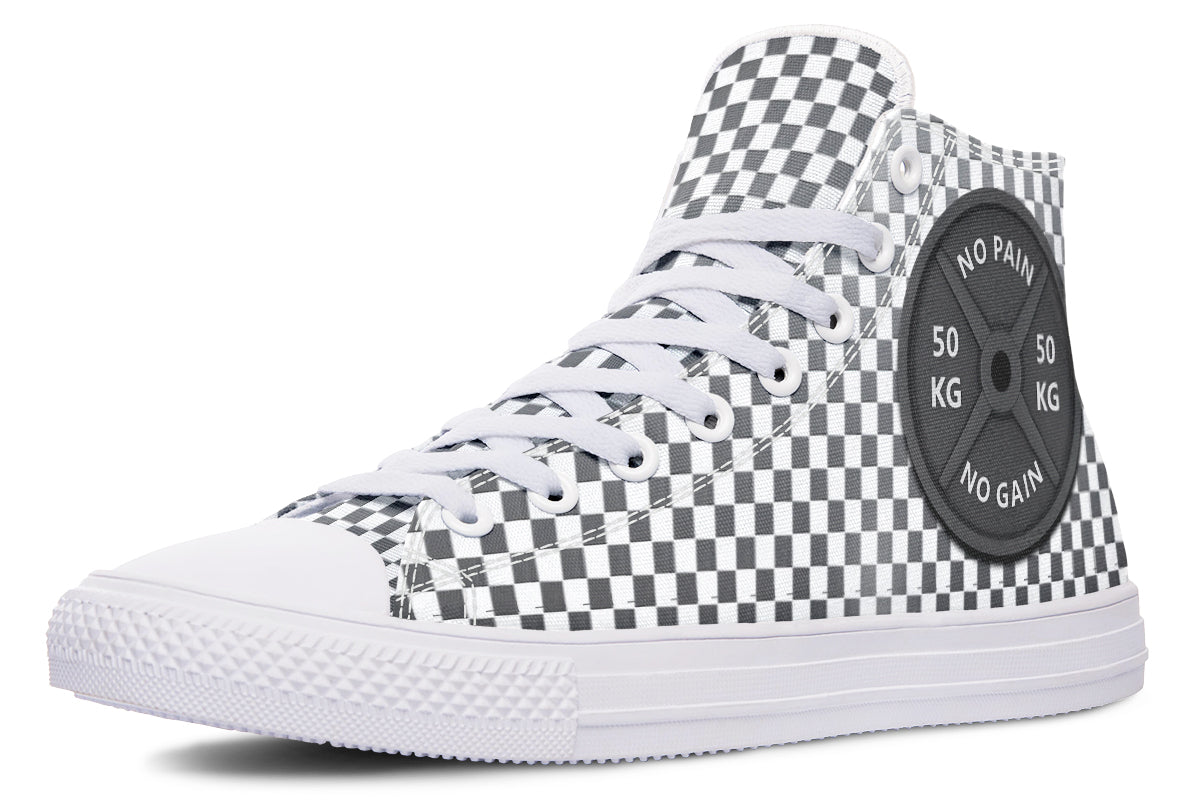 Grey Checker No Pain