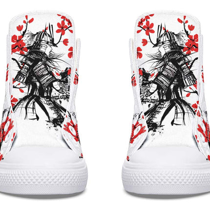 Samurai And Red Flowers