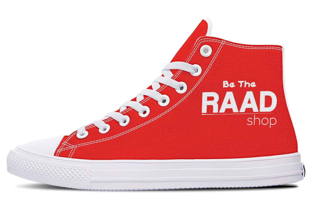 Raad White Logo Plain Red