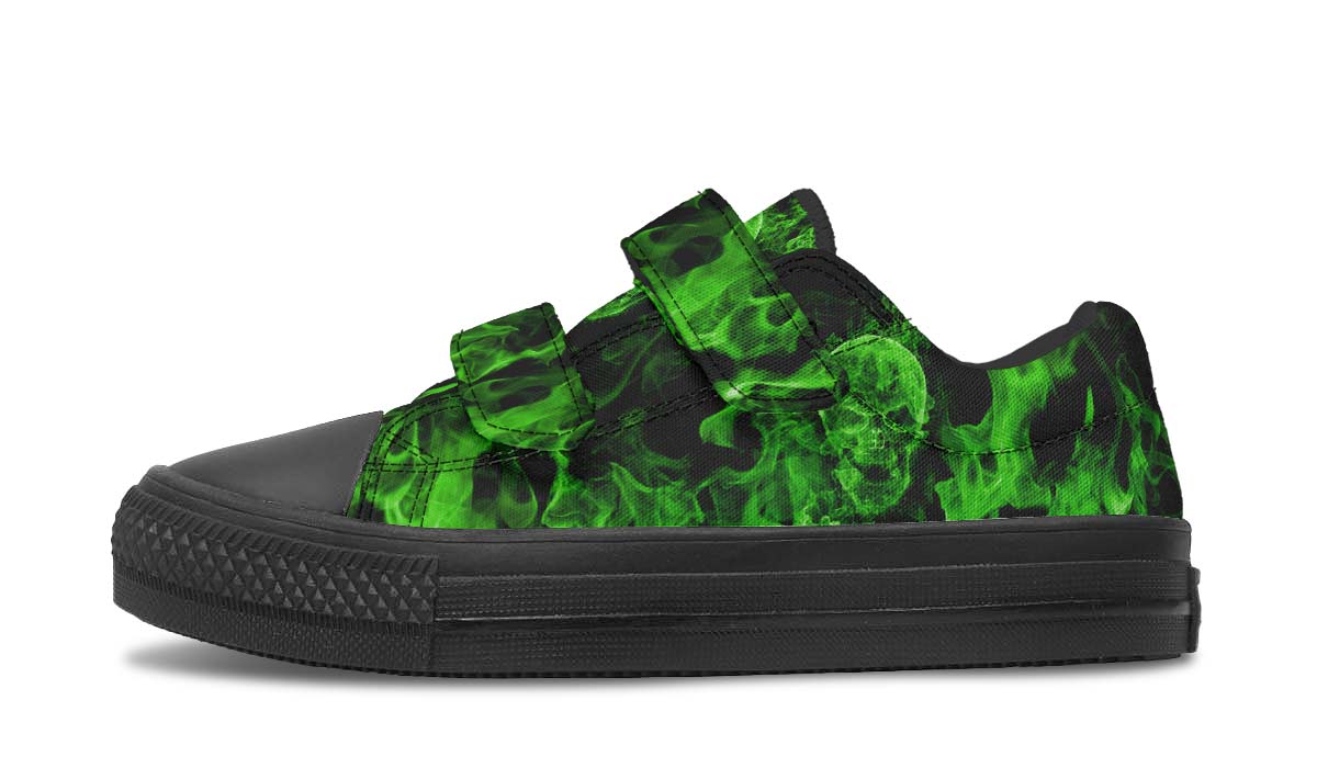 Green Skull Flames