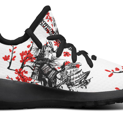 Samurai And Red Flowers