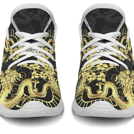 Gold Flowers Gold Dragon