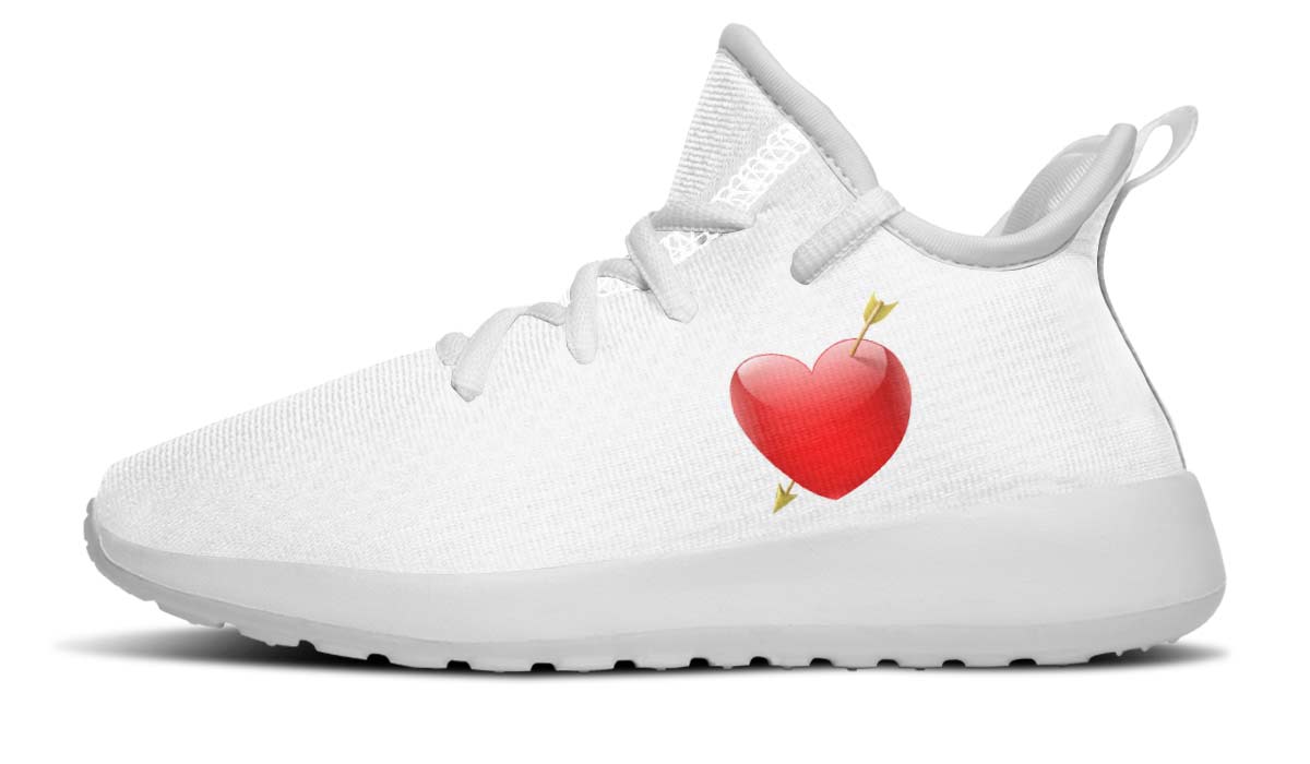 Heart With Arrow White