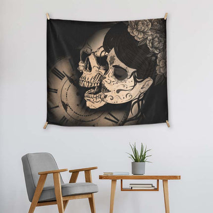 Woman And Skull