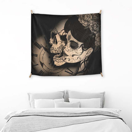 Woman And Skull
