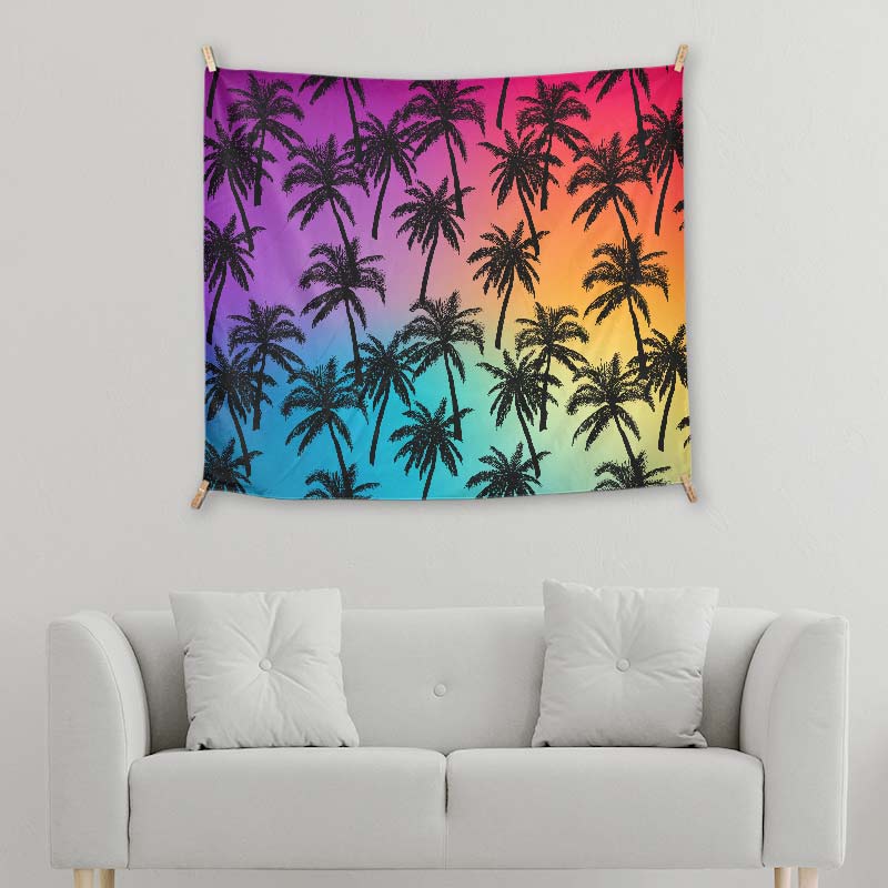 Chilling With Colors Palm Trees