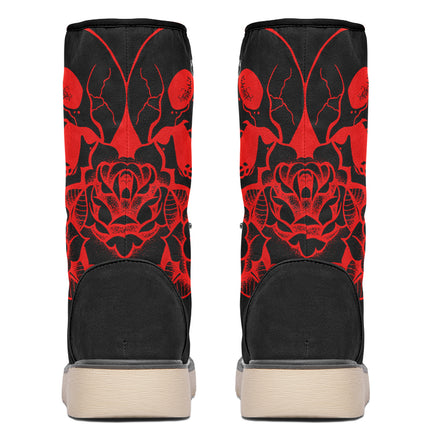 Red Roses Skull Design