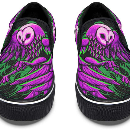 Purple And Green Owl