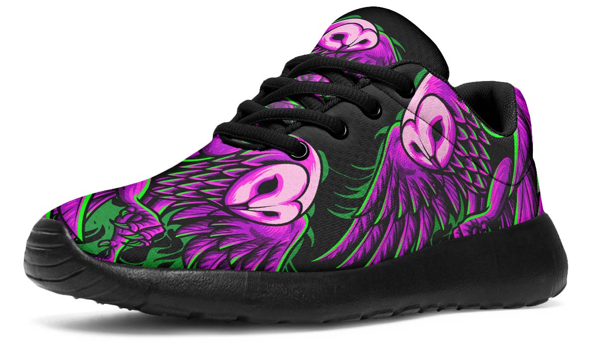 Purple And Green Owl