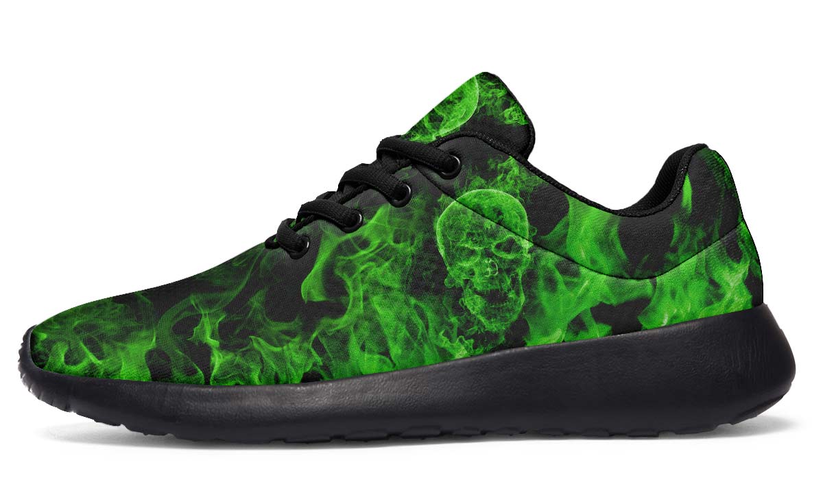 Green Skull Flames