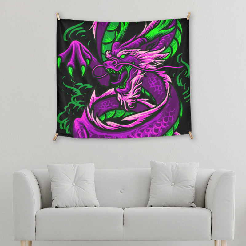 Purple And Green Dragon