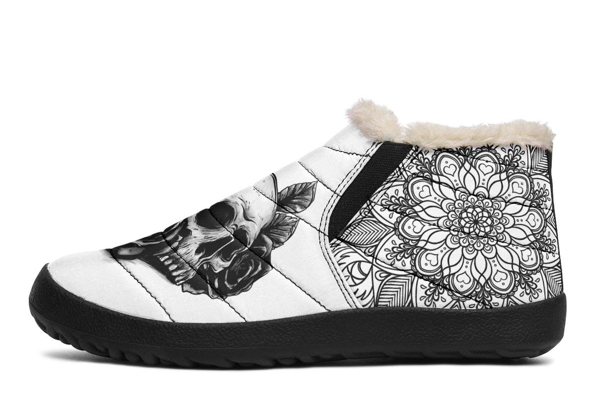 Skull And Mandala White